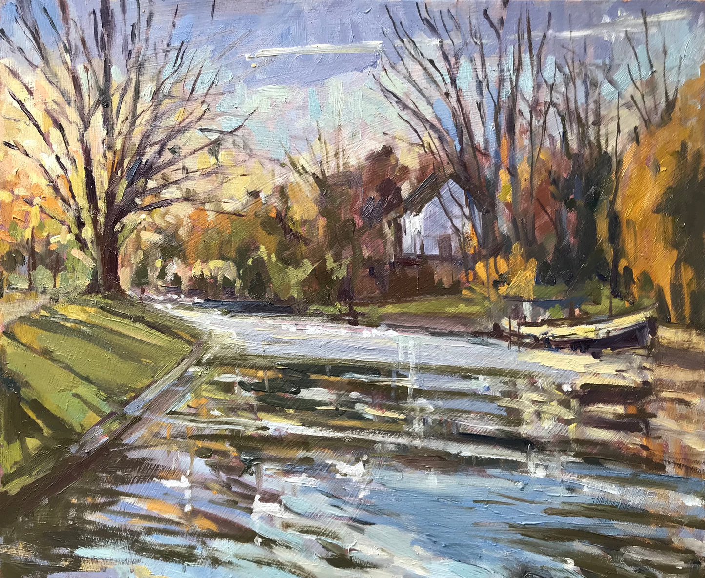 Allbrook, Sarah - ‘Winter Light, Jesus Green, Cambridge’