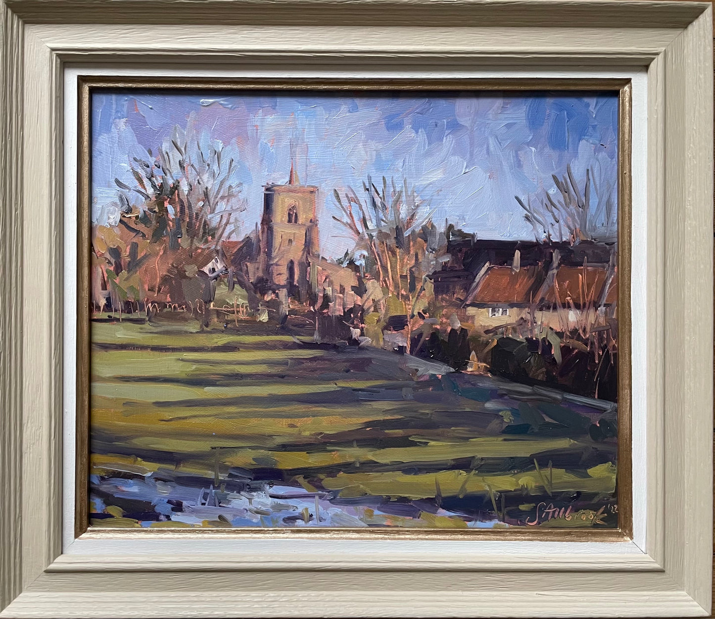 Allbrook, Sarah - 'Winter Morning, Fen Ditton Meadows, Cambridge’