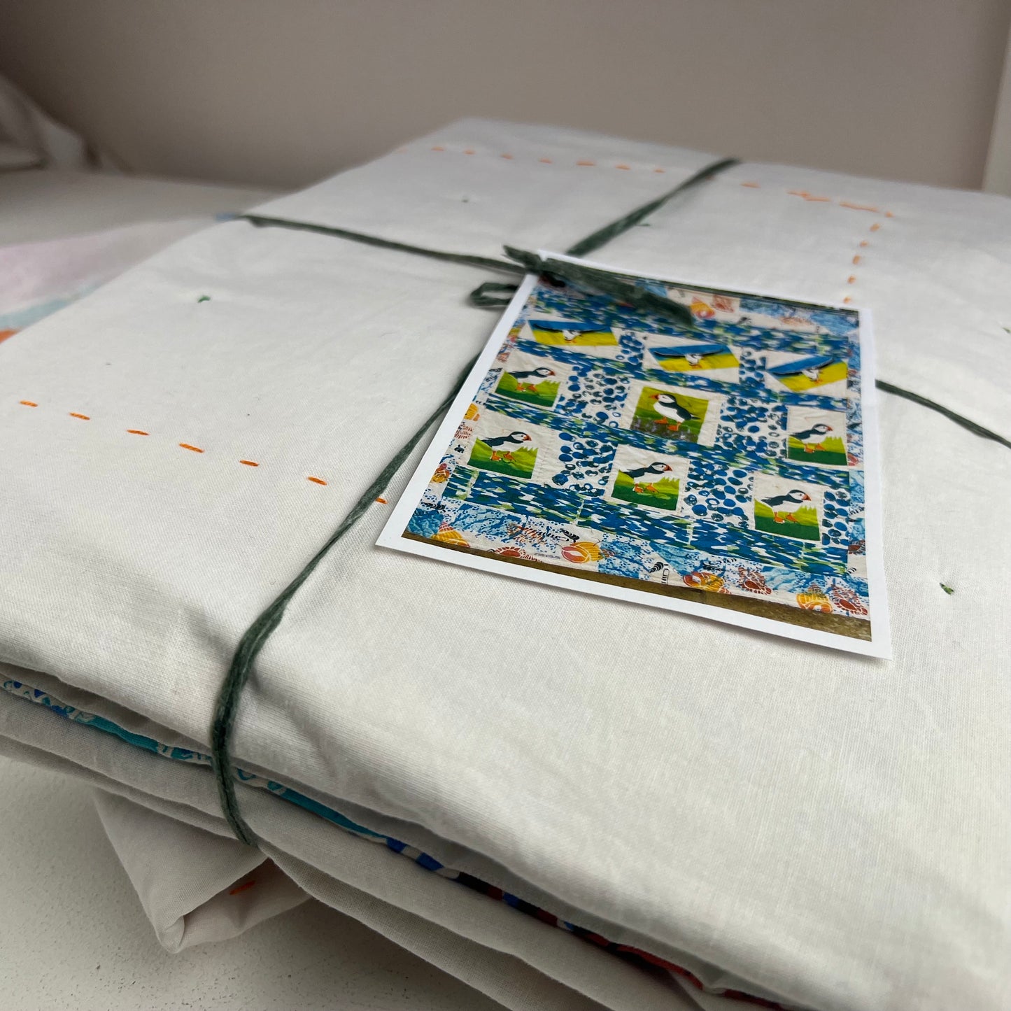 Textured quilt by Sarah Ruff