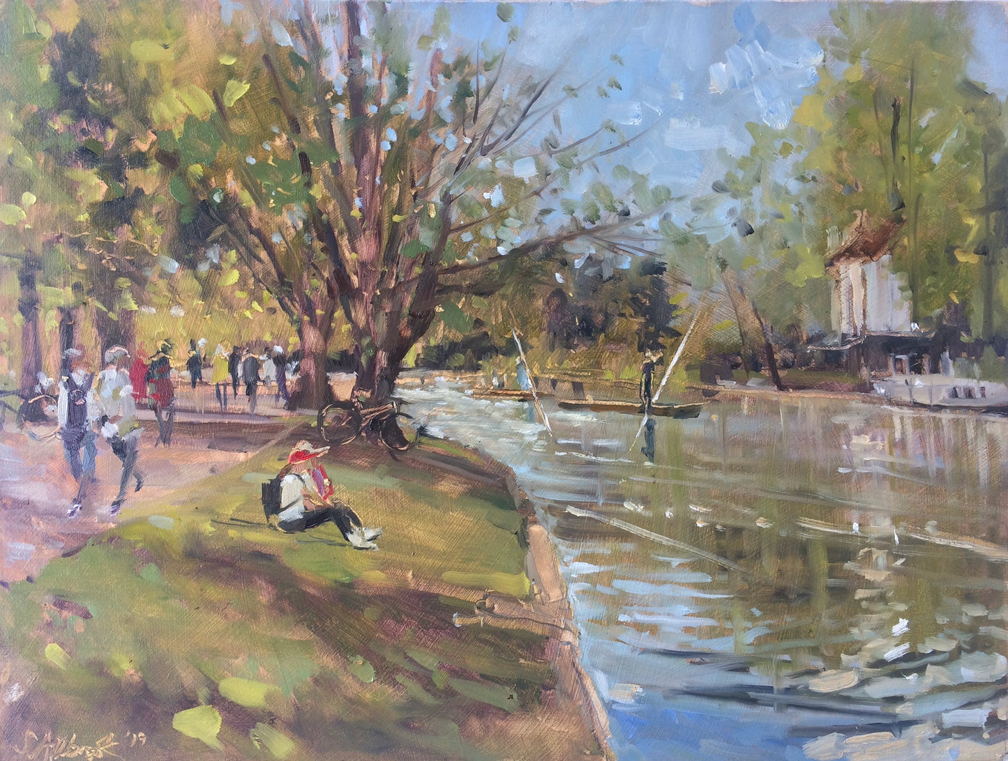 Allbrook, Sarah - ‘Punting, Jesus Green, Cambridge’