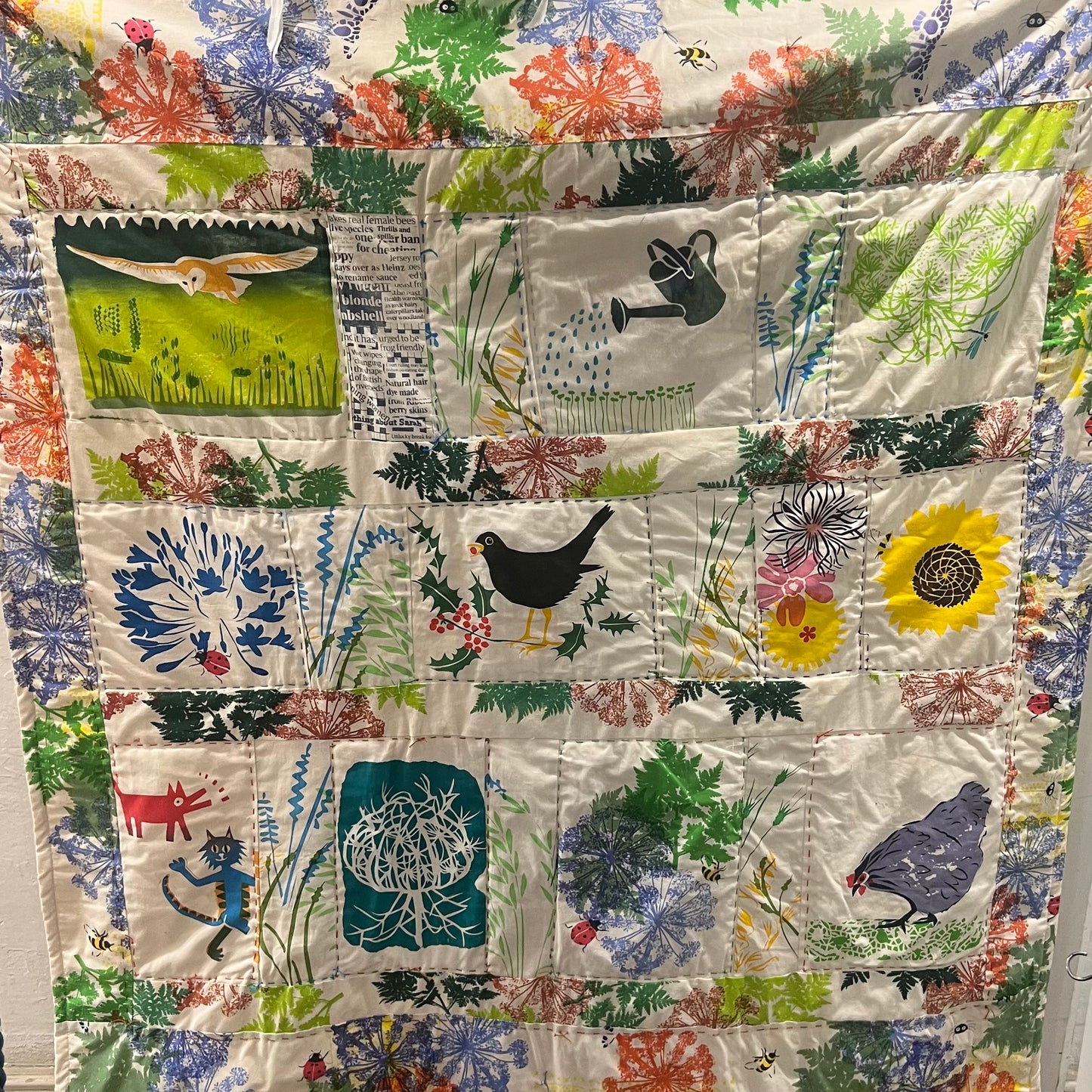 Textured quilt by Sarah Ruff