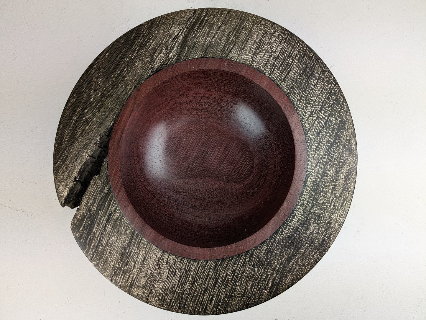 Mills, Richard – Bog oak, purple heart, champagne gold sculpture