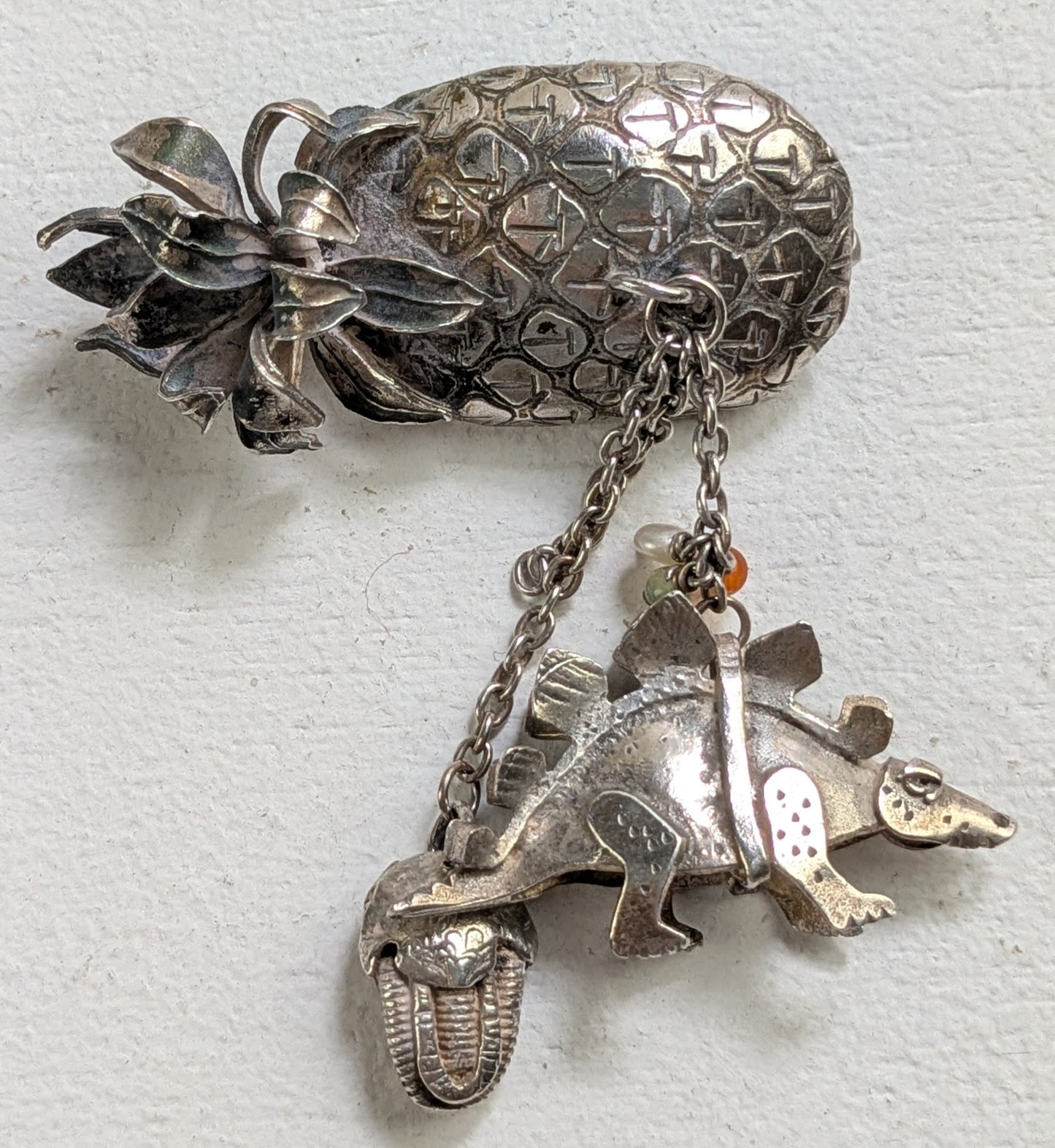 Mather, Carol- Silver Pinapple brooch