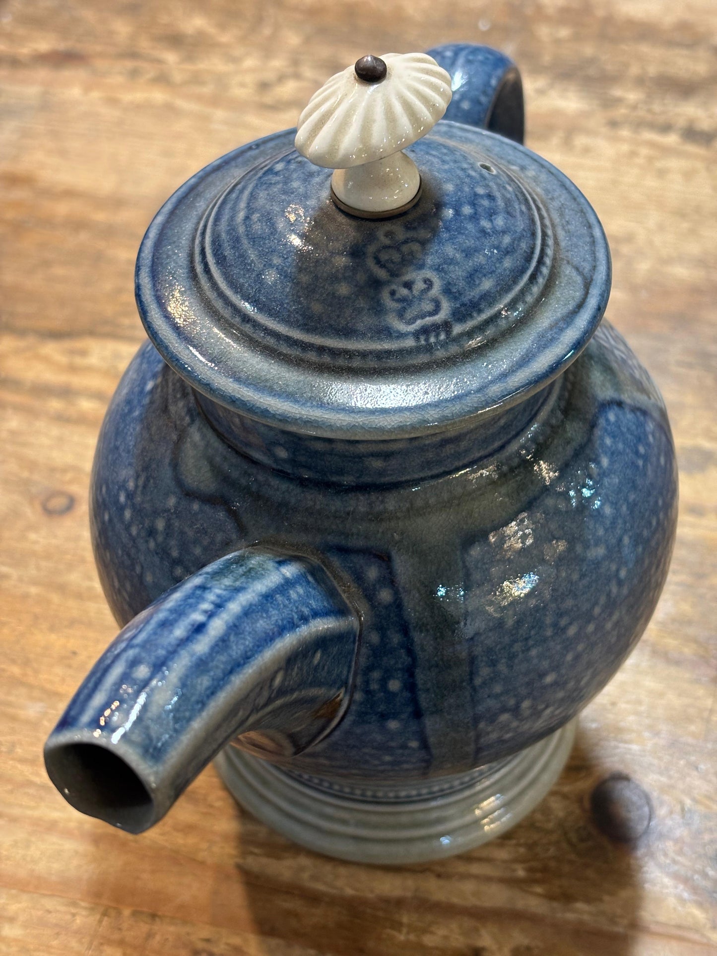 Harrison, Steve – Blue Salt Glaze Teapot