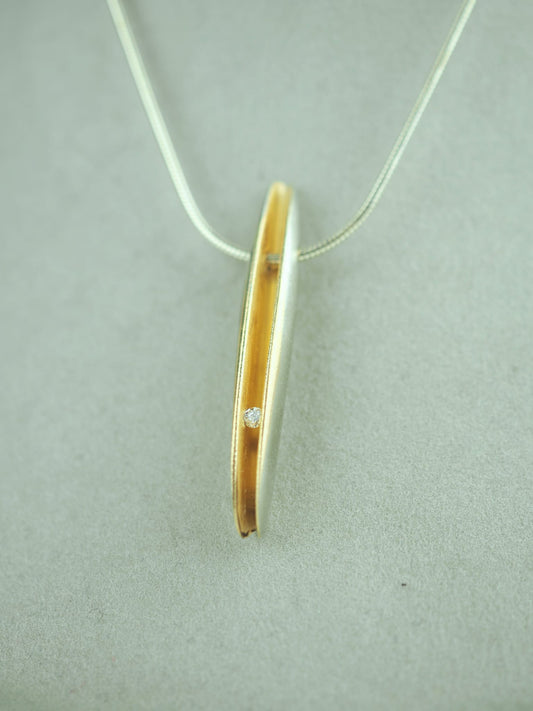 Finch, Paul- Silver Necklace with Diamond