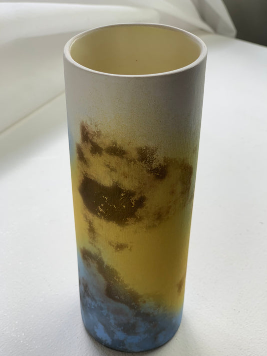 Wolfe Murray, Tessa – Blue/Yellow Small Cylinder Vase