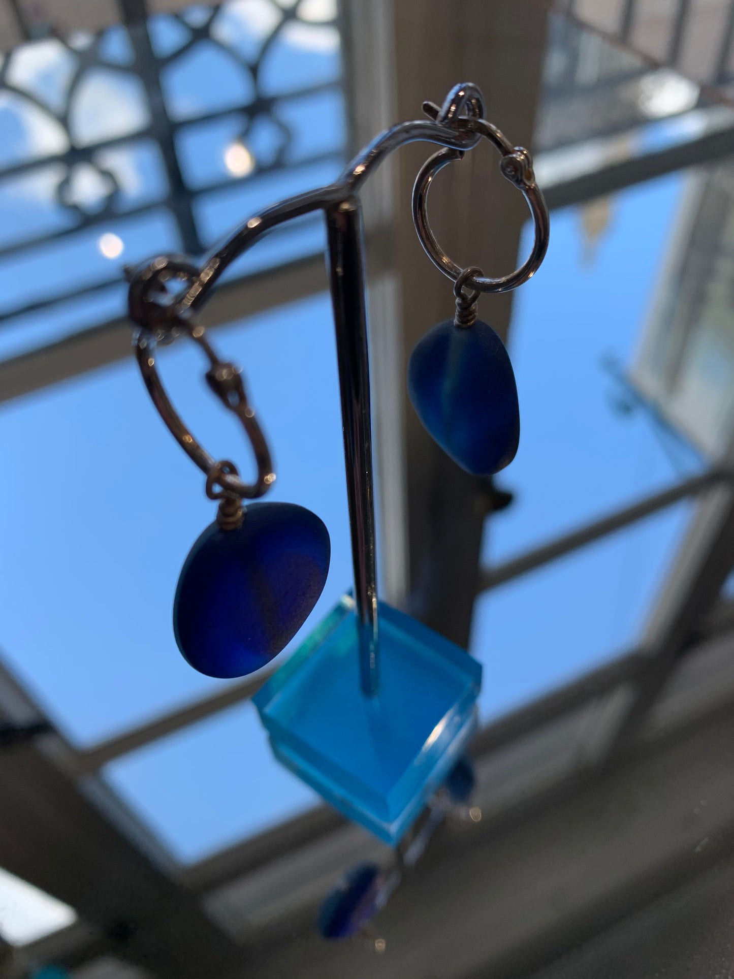 Cowen, Gina – Deep Blue Sea Glass Earrings