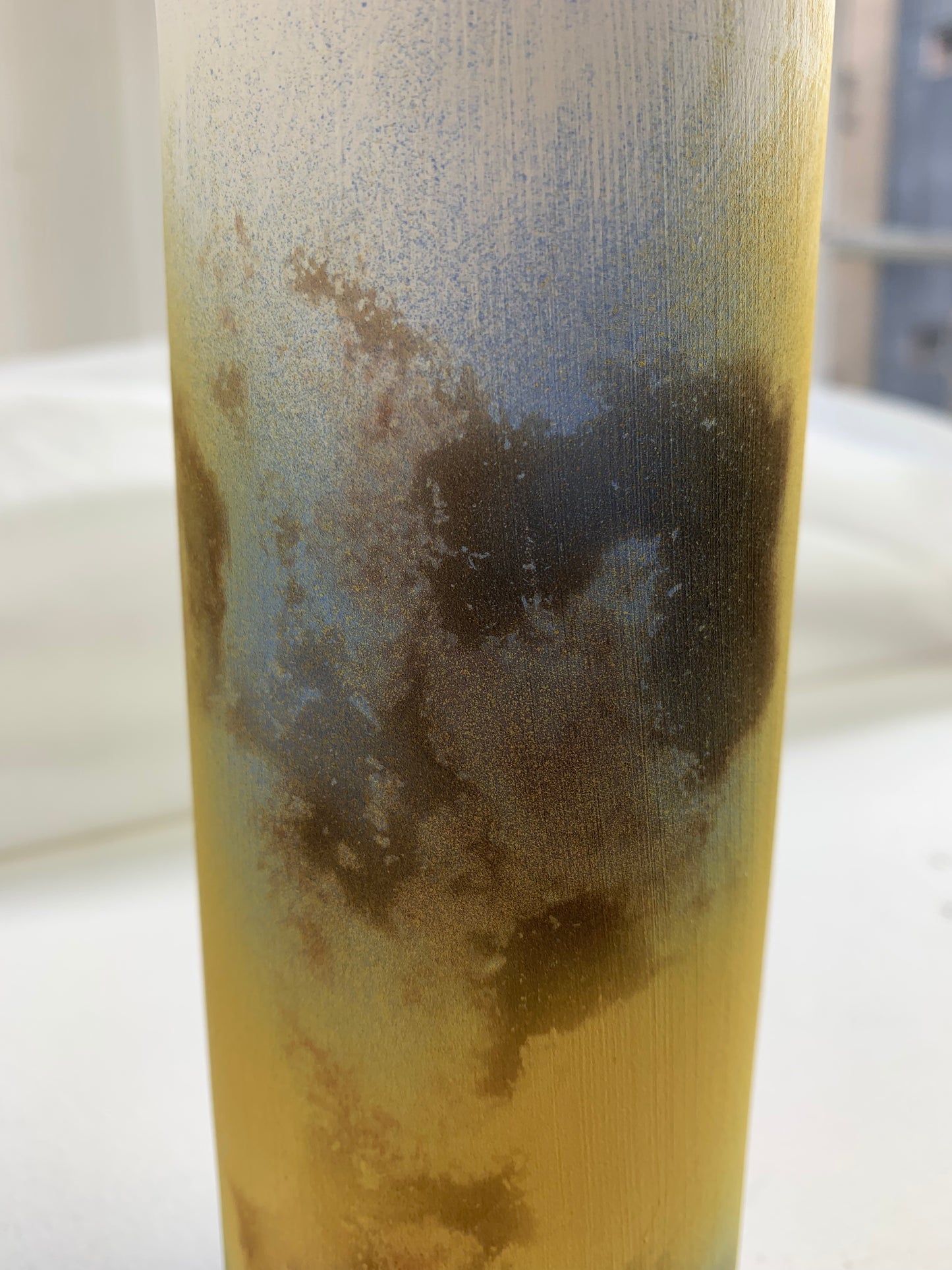 Wolfe Murray, Tessa – Blue/Yellow Small Cylinder Vase