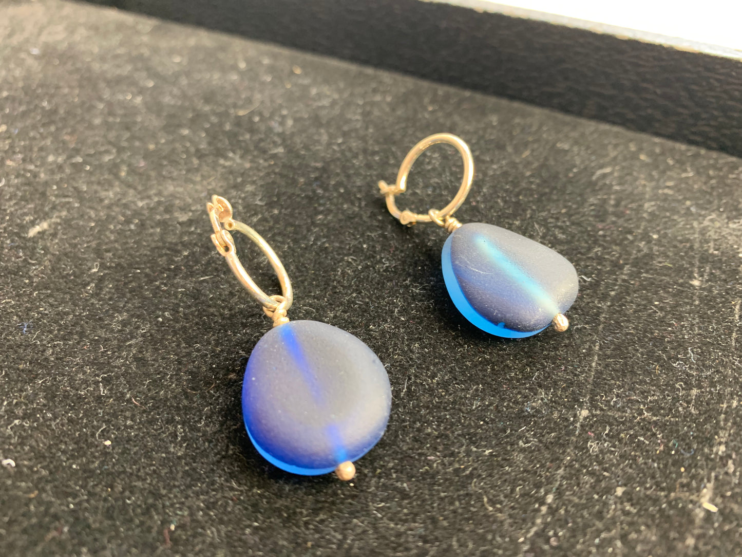 Cowen, Gina – Deep Blue Sea Glass Earrings