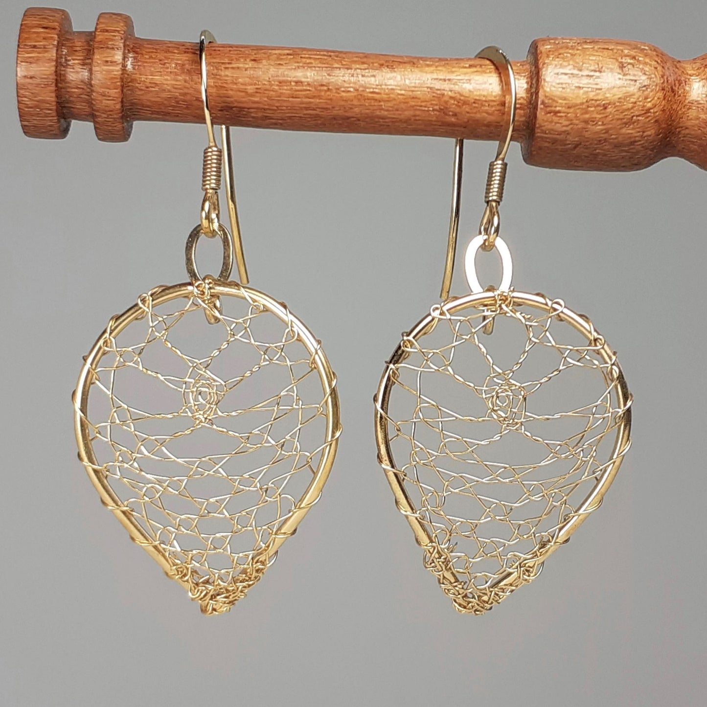 Francesca, Tamsin - Gold vermeil drop earrings