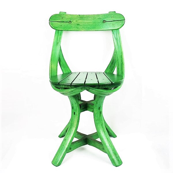 Hussey, Dan – Green Wooden Chair | Dan Hussey | Primavera Gallery