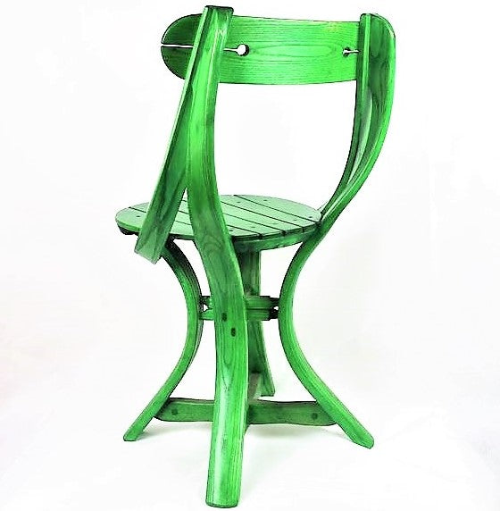 Hussey, Dan – Green Wooden Chair | Dan Hussey | Primavera Gallery