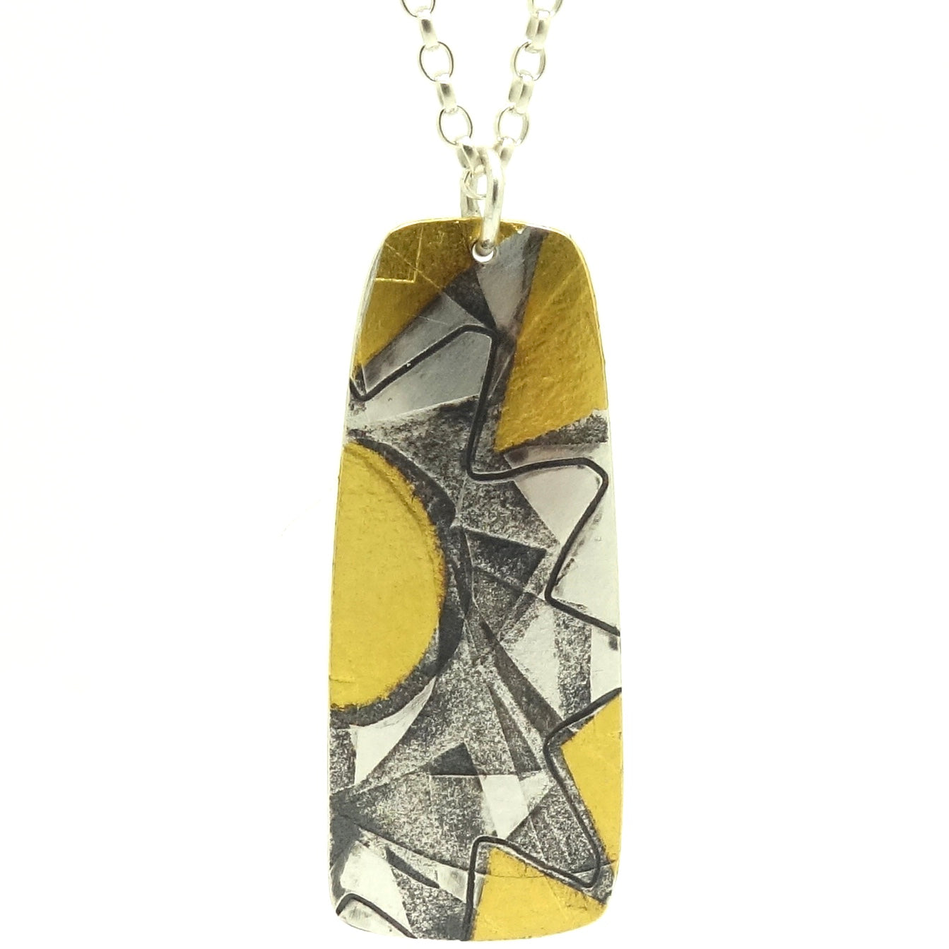 Briggs, Jessica – Gold and Oxidised Silver Pendant