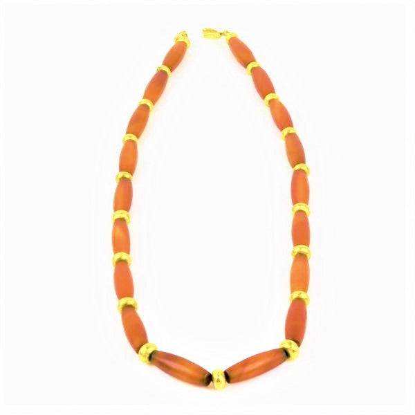 Royle, Guy – Gold Carnelian Necklace | Guy Royle | Primavera Gallery
