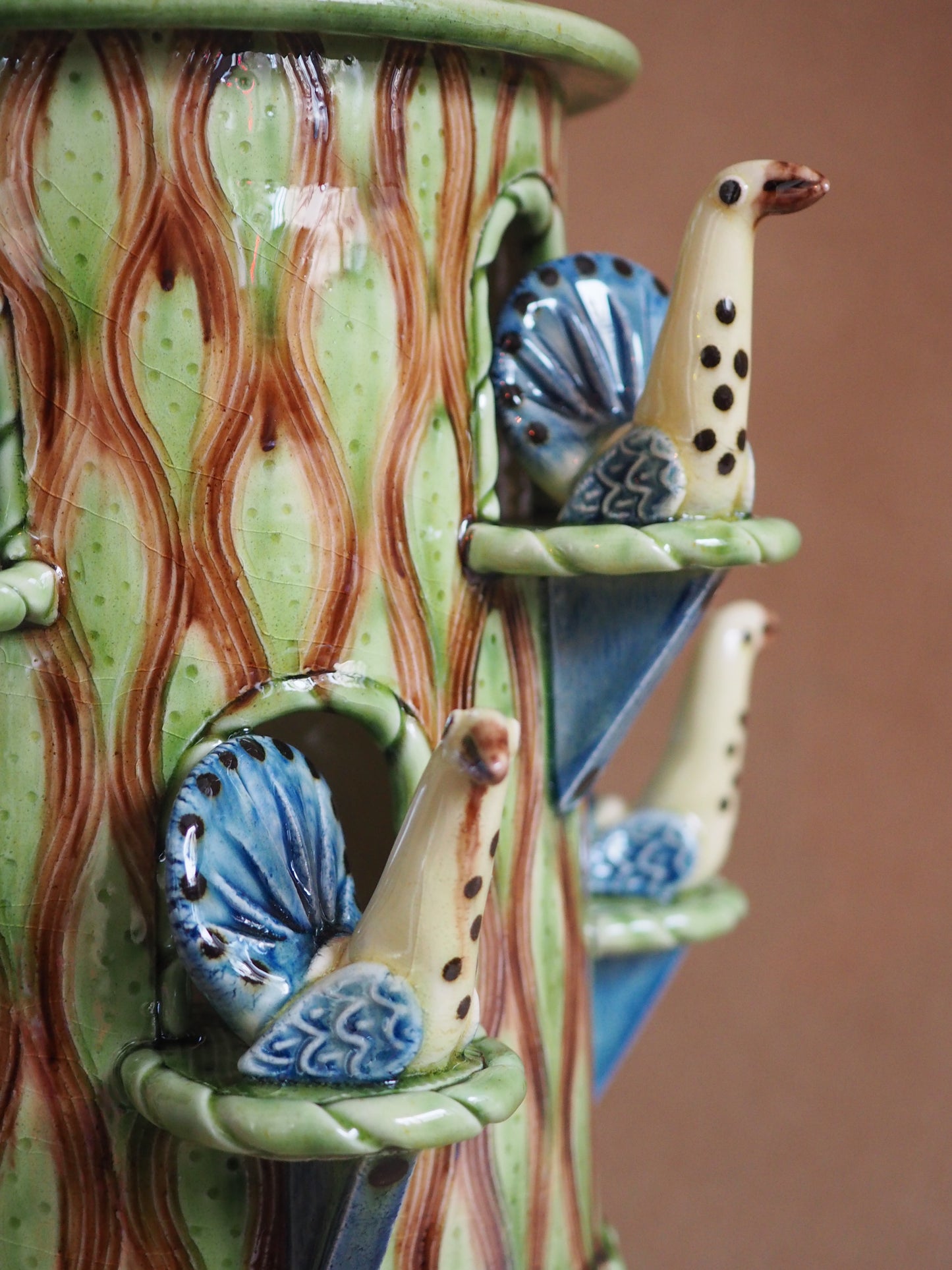Young, Paul – Lidded Pot With Birds