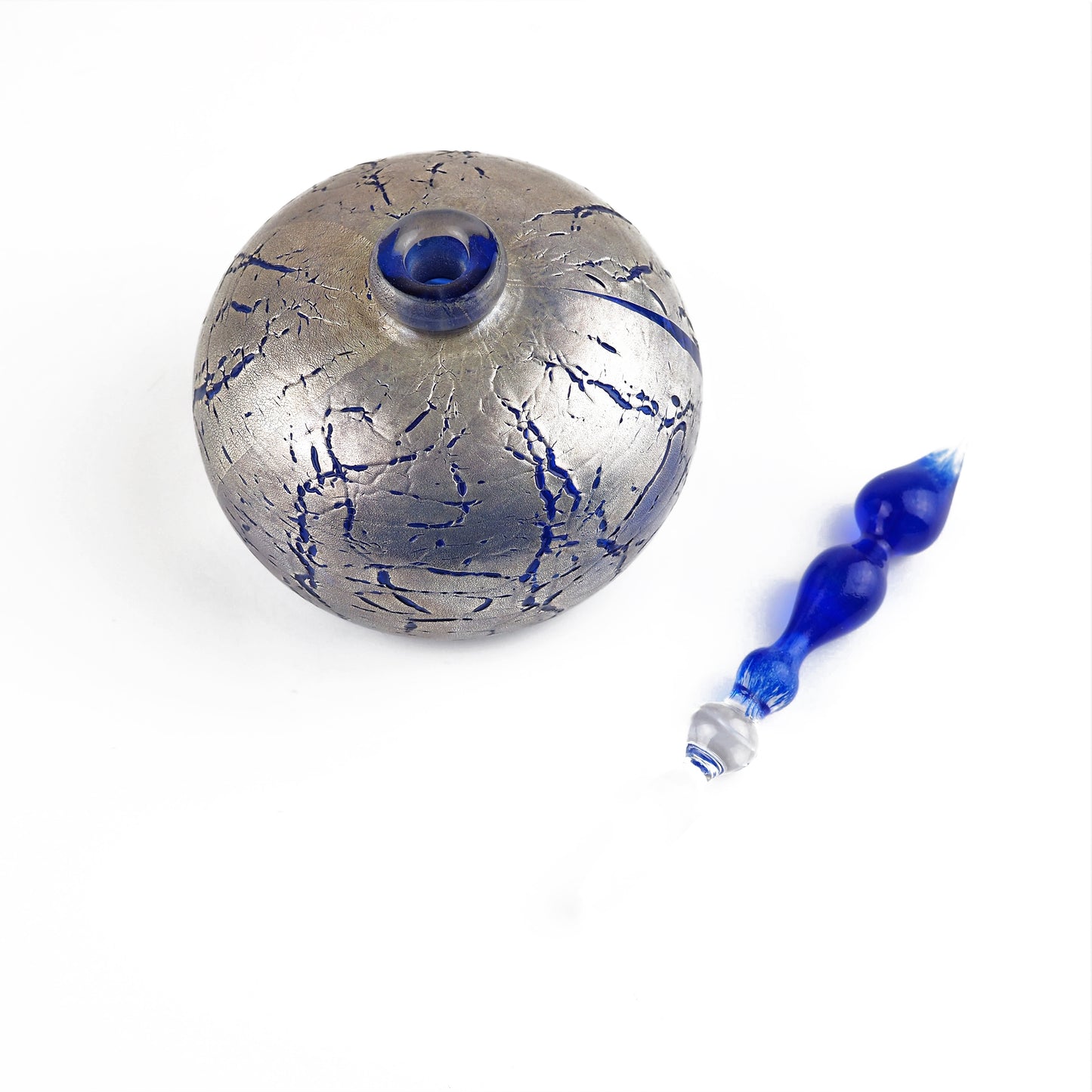 Carcass, James – Blue Stoppered Scent Bottle | James Carcass | Primavera Gallery
