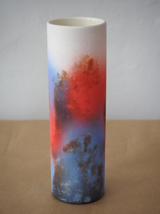 Wolfe Murray, Tessa – Blue/Pink Earthenware Vase