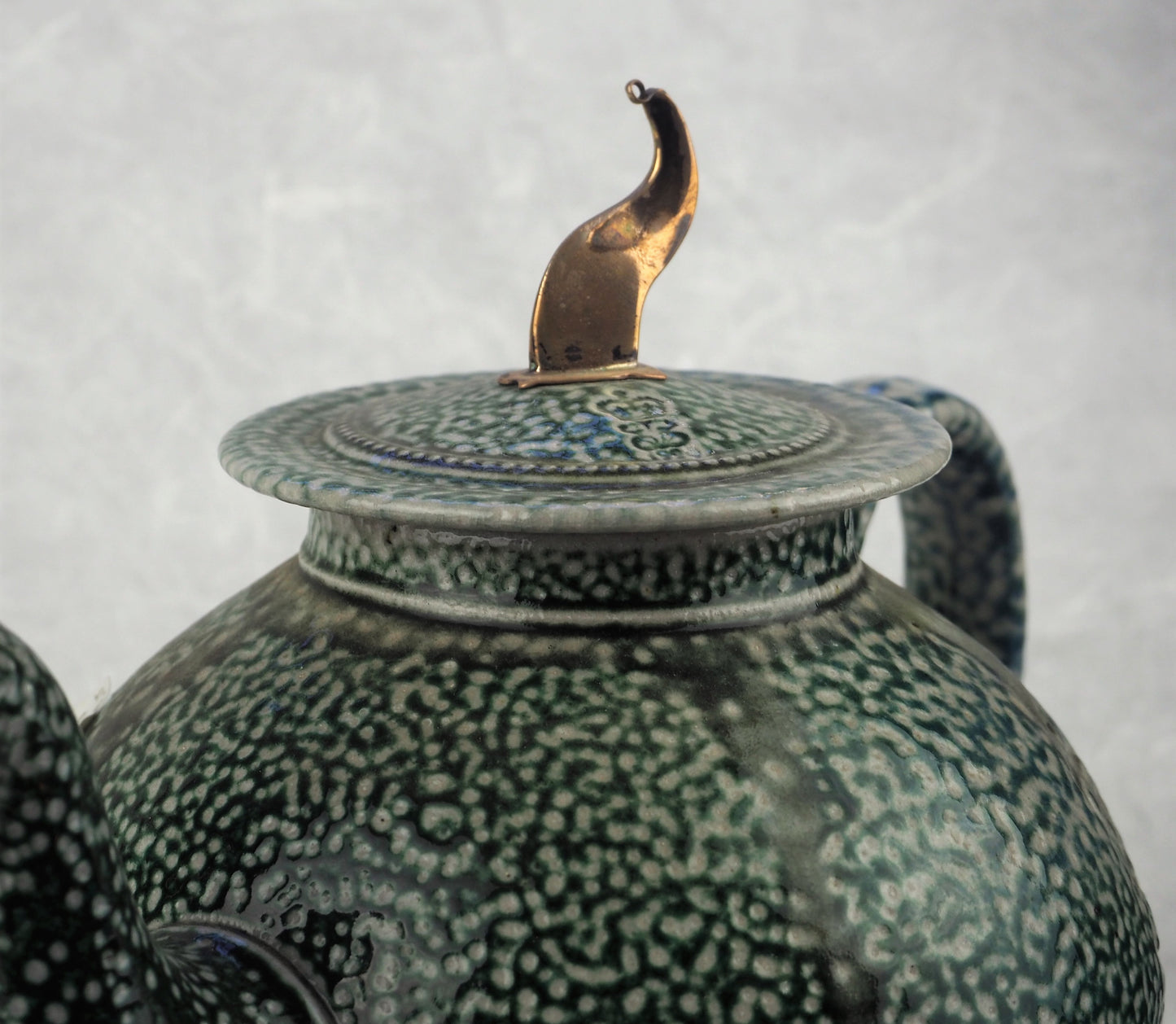Harrison, Steve – Green Salt Glaze Teapot