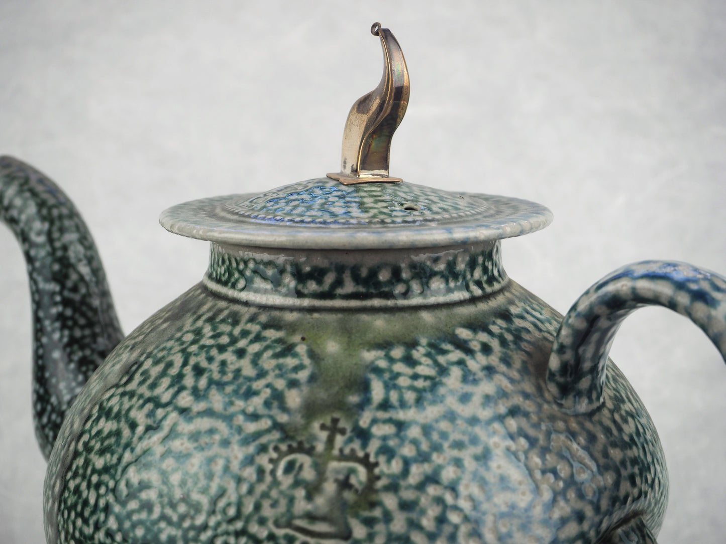 Harrison, Steve – Green Salt Glaze Teapot