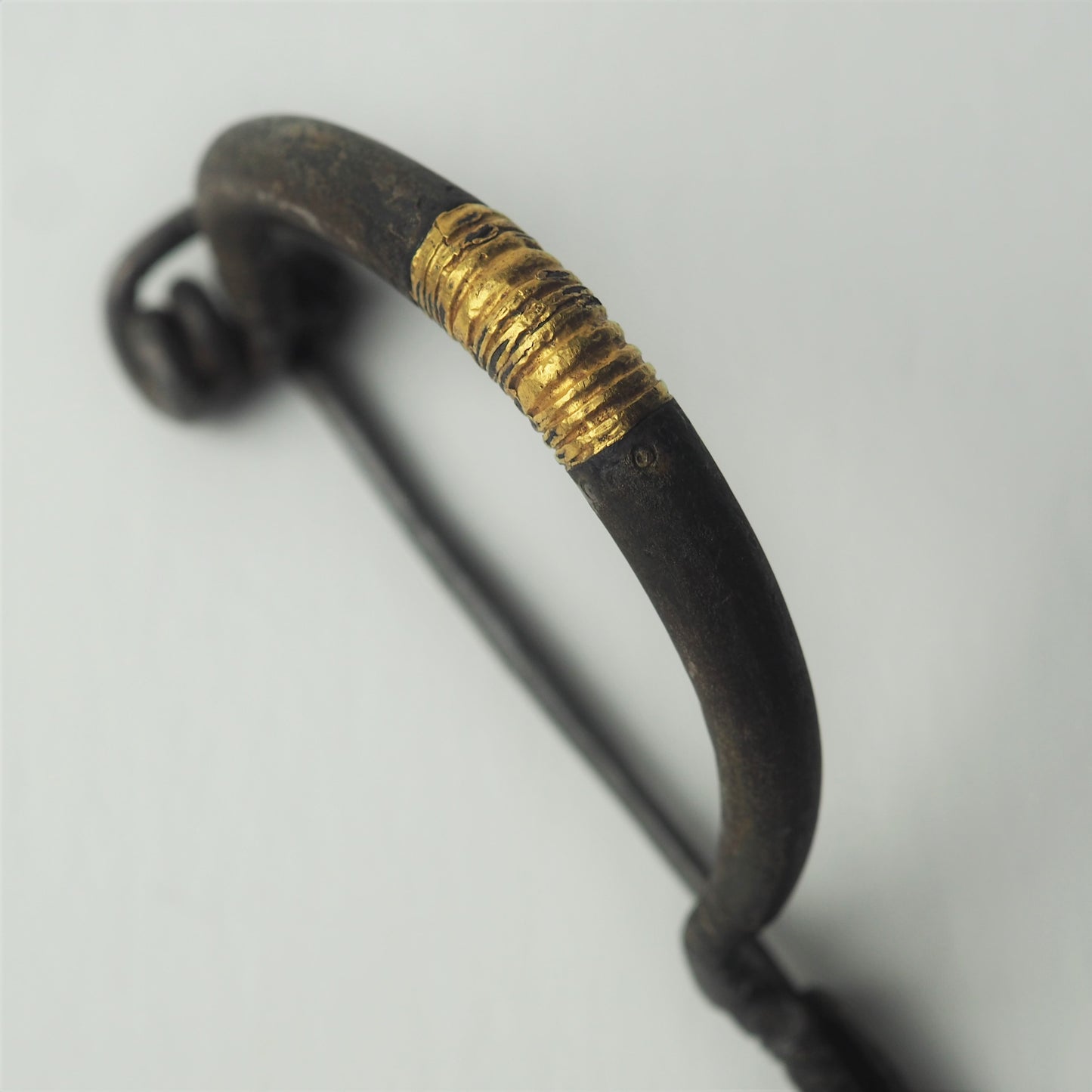 Irish Bronze Age - Silver and Gold Brooch