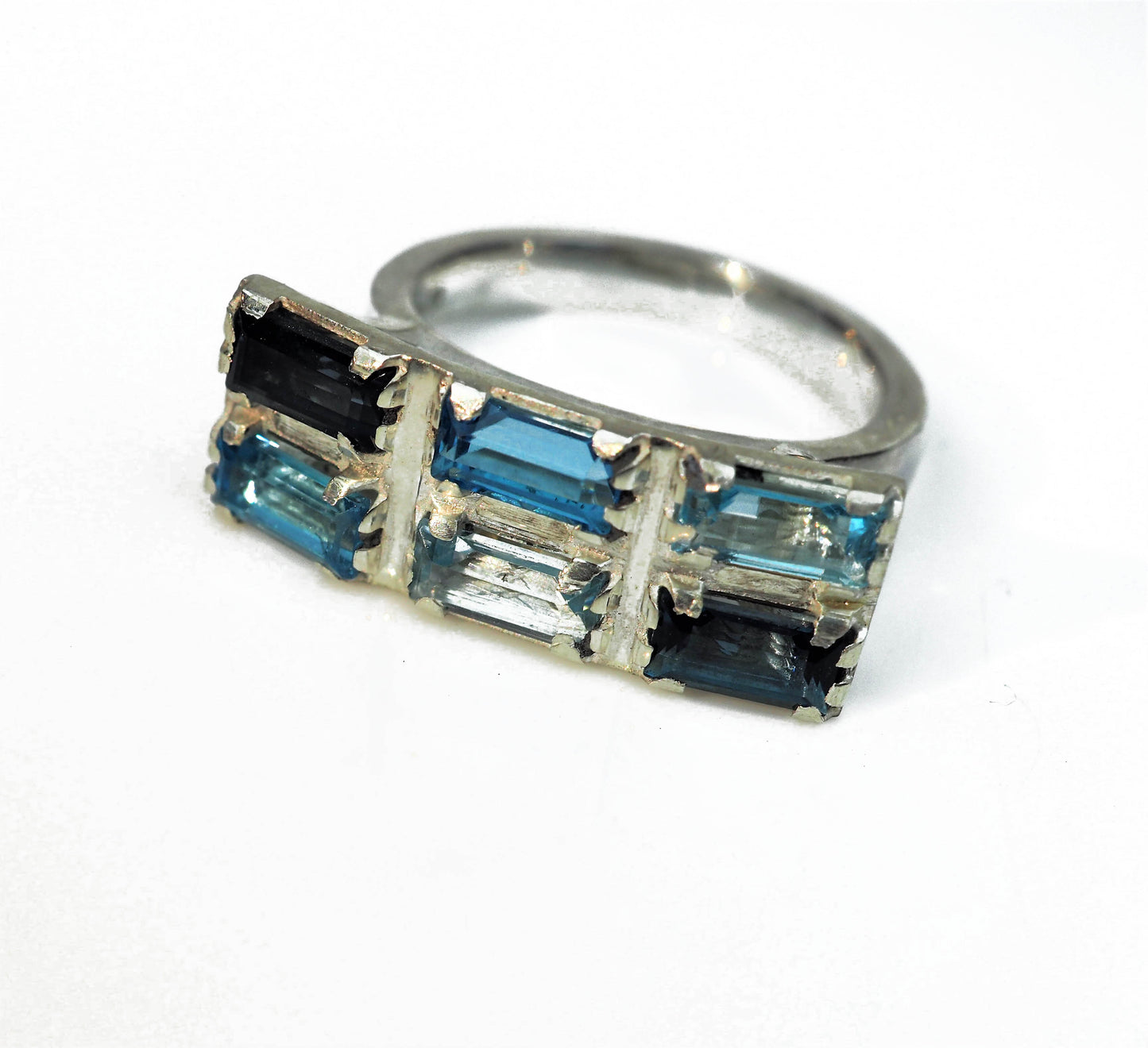 Franklin, John – Silver Ring with Blue Topaz | John Franklin | Primavera Gallery