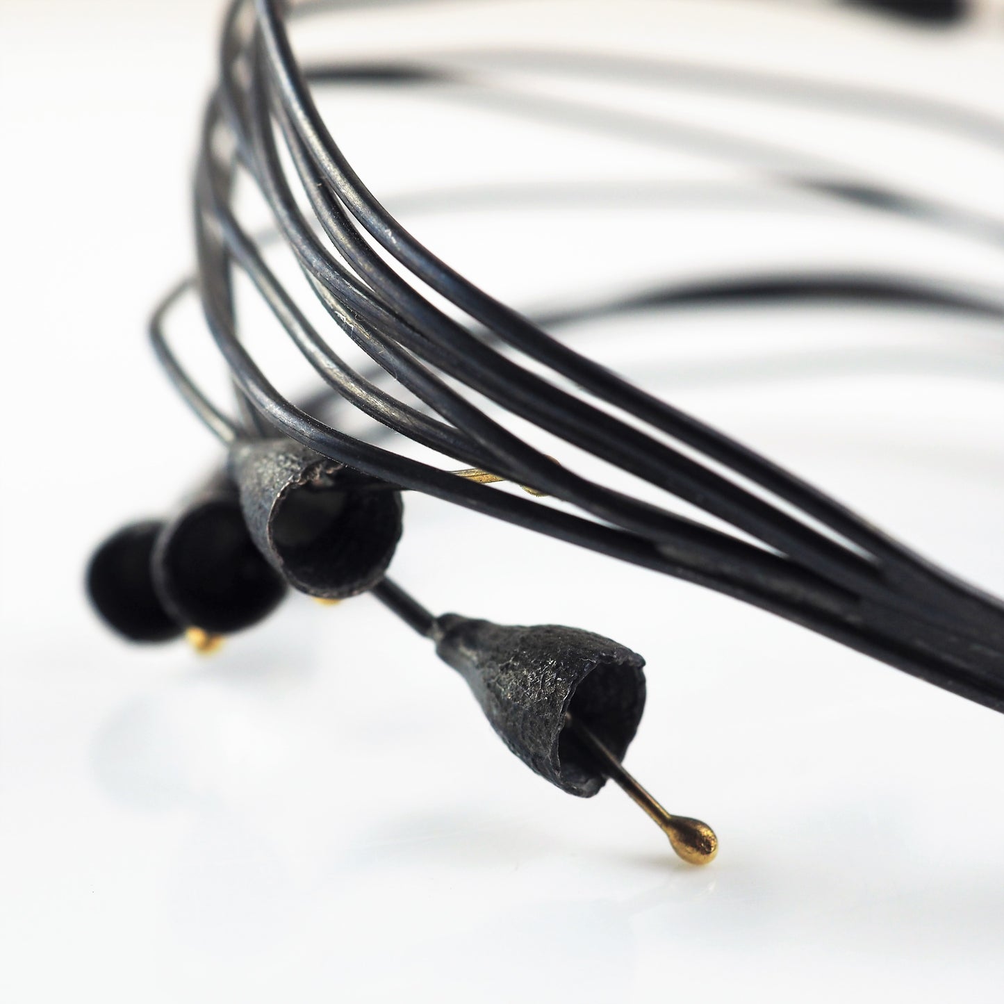 Carlow, Shimara – Oxidised Gum Nut Bangle | Shimara Carlow | Primavera Gallery