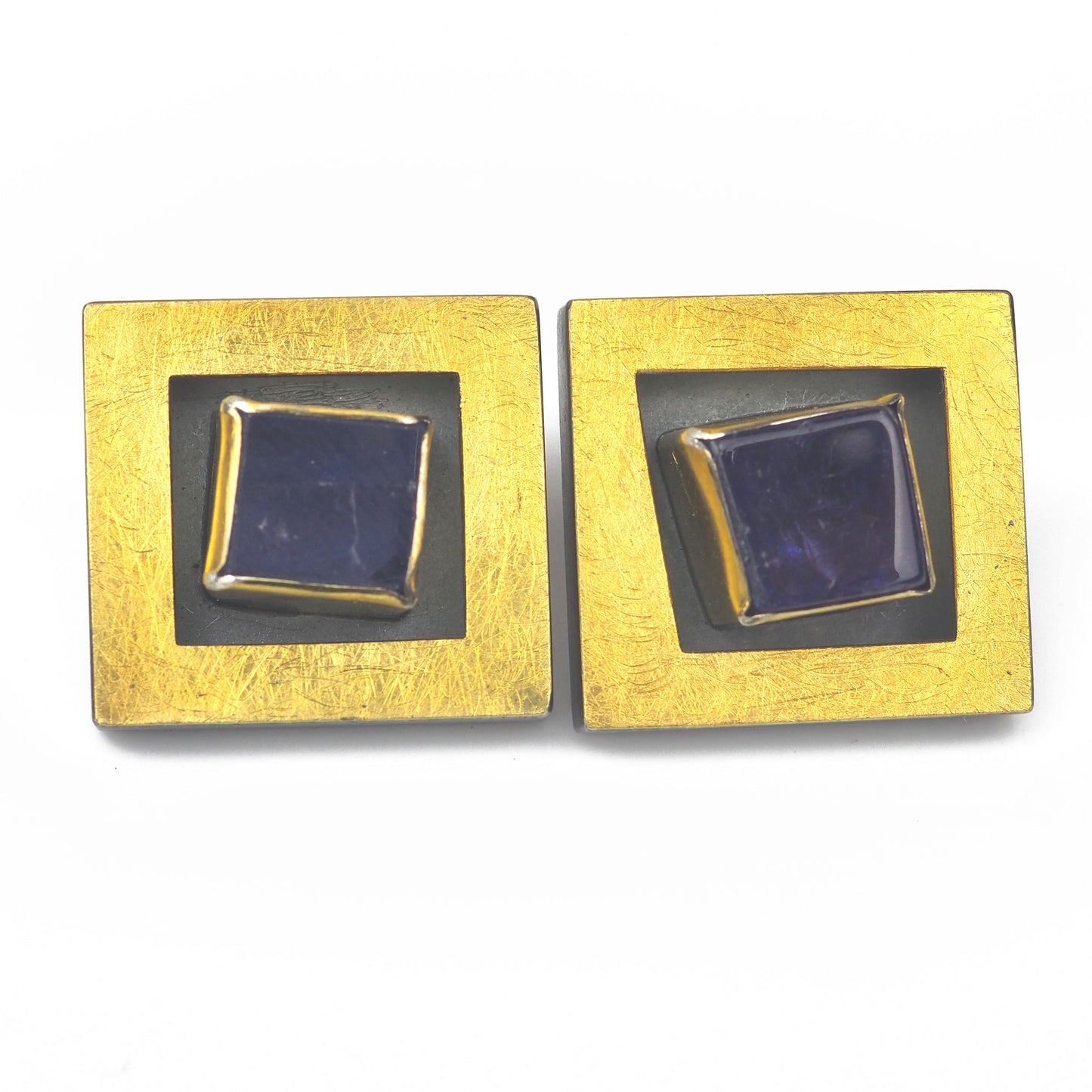 Klosowski, Kai - 22ct Gold Studs With Tanzanite | Kai Klosowski | Primavera Gallery