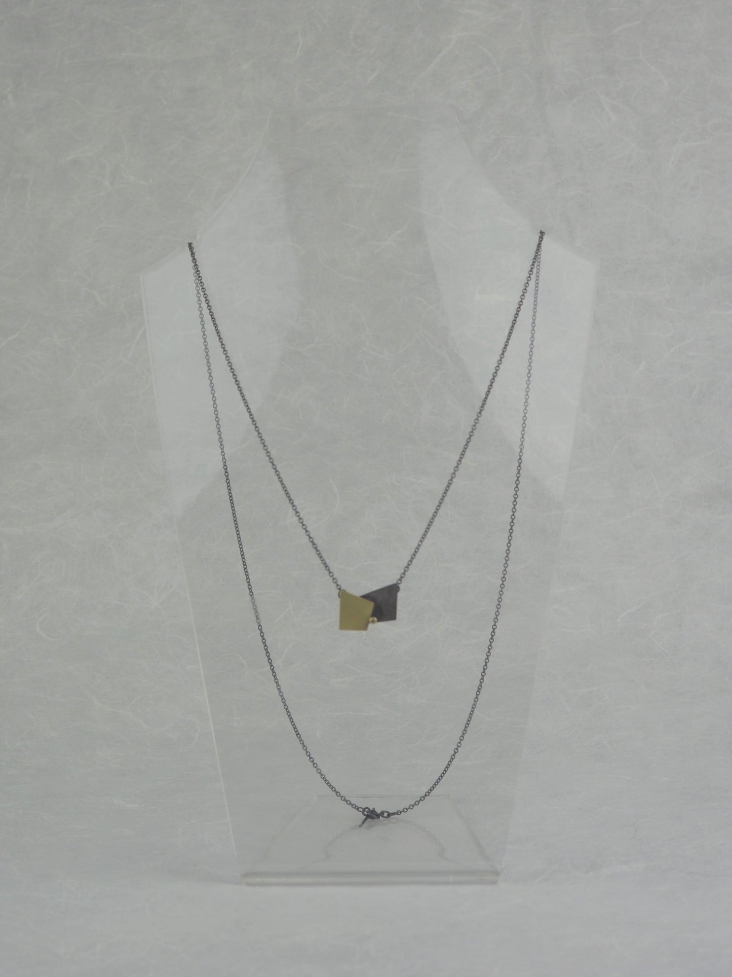 Krinos, Daphne – Gold, Oxidised Silver and Diamond Necklace