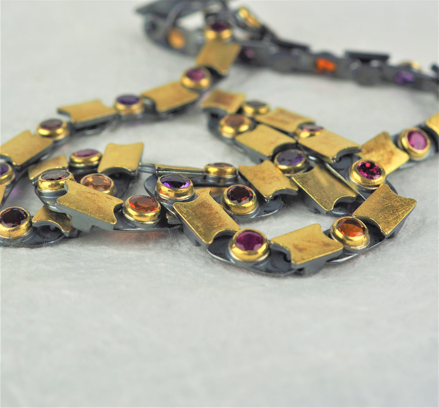 Klosowski, Kai - Oxidised Silver and 22ct Gold Necklace