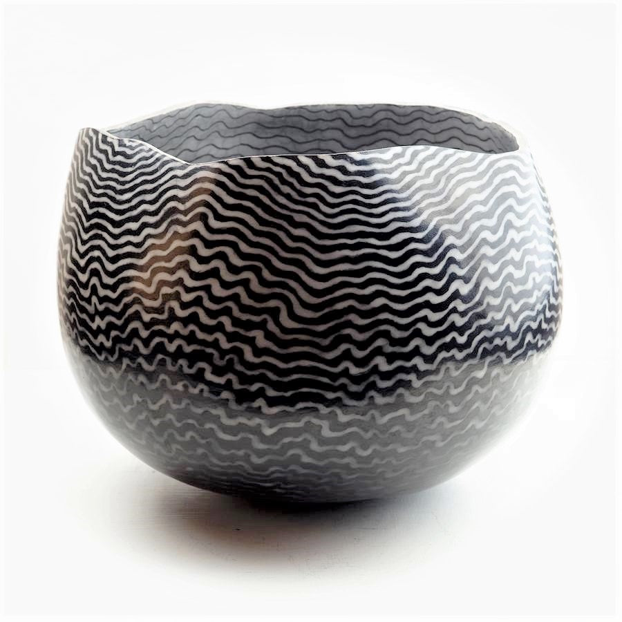 Roberts, David – 'Ripple' Raku Ceramic Vessel | David Roberts | Primavera Gallery