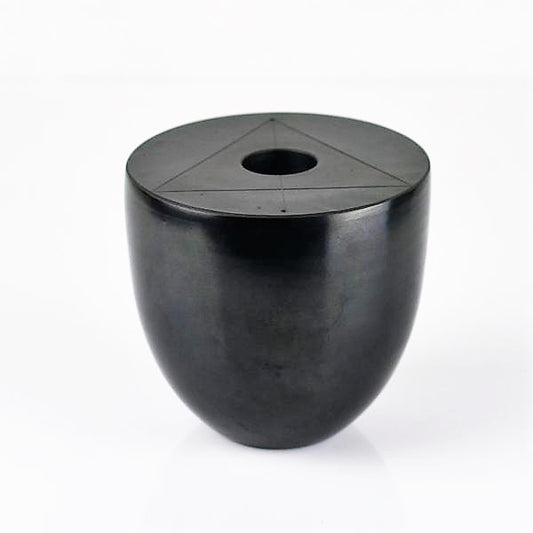 Dessauvage, Tjok - Black Sculpture with Ground Graphic Markings | Tjok Dessauvage | Primavera Gallery