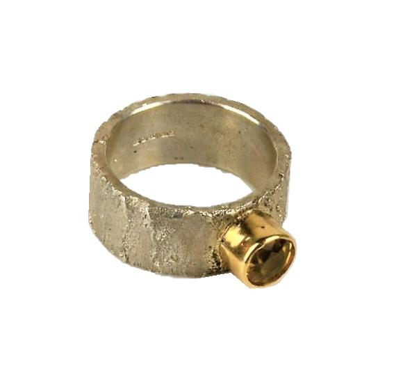 Hanl, Susanna – Silver and Gold Beryl Ring | Susanna Hanl | Primavera Gallery