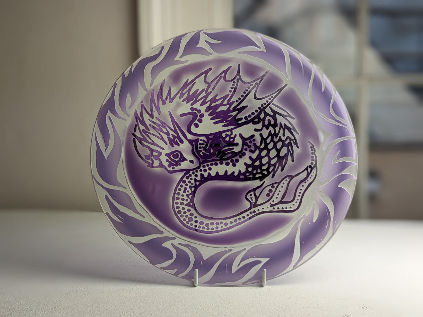 Burke, Margaret - Amethyst dreaming dragon plate