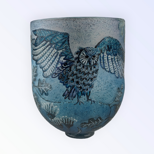 Burke, Margaret - Glass owl bowl