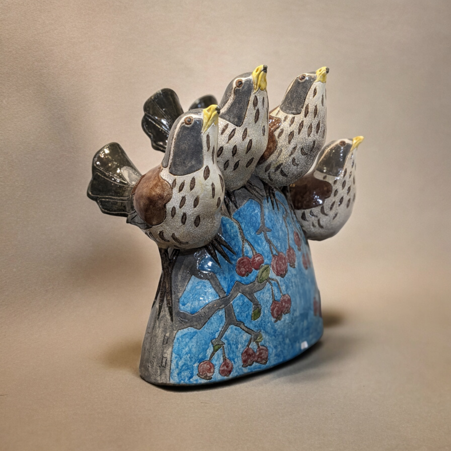 Hale, Jennie - Ceramic Fieldfare Bird Sculpture