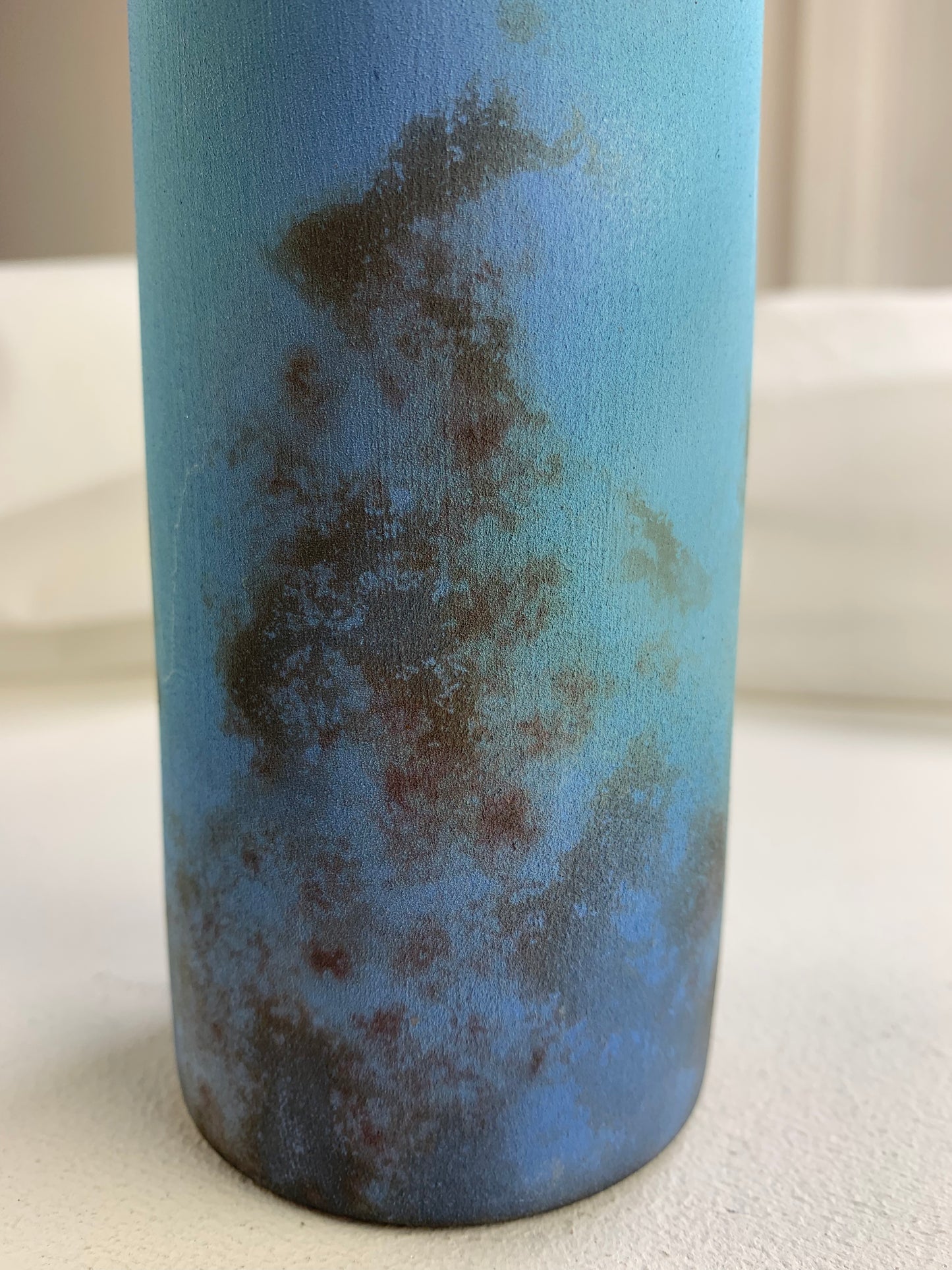 Wolfe Murray, Tessa – Blue/Turquoise Large Cylinder Vase
