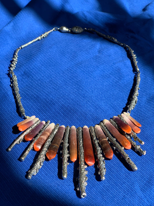 Butcher, Anna – Necklace with Silver and Coral