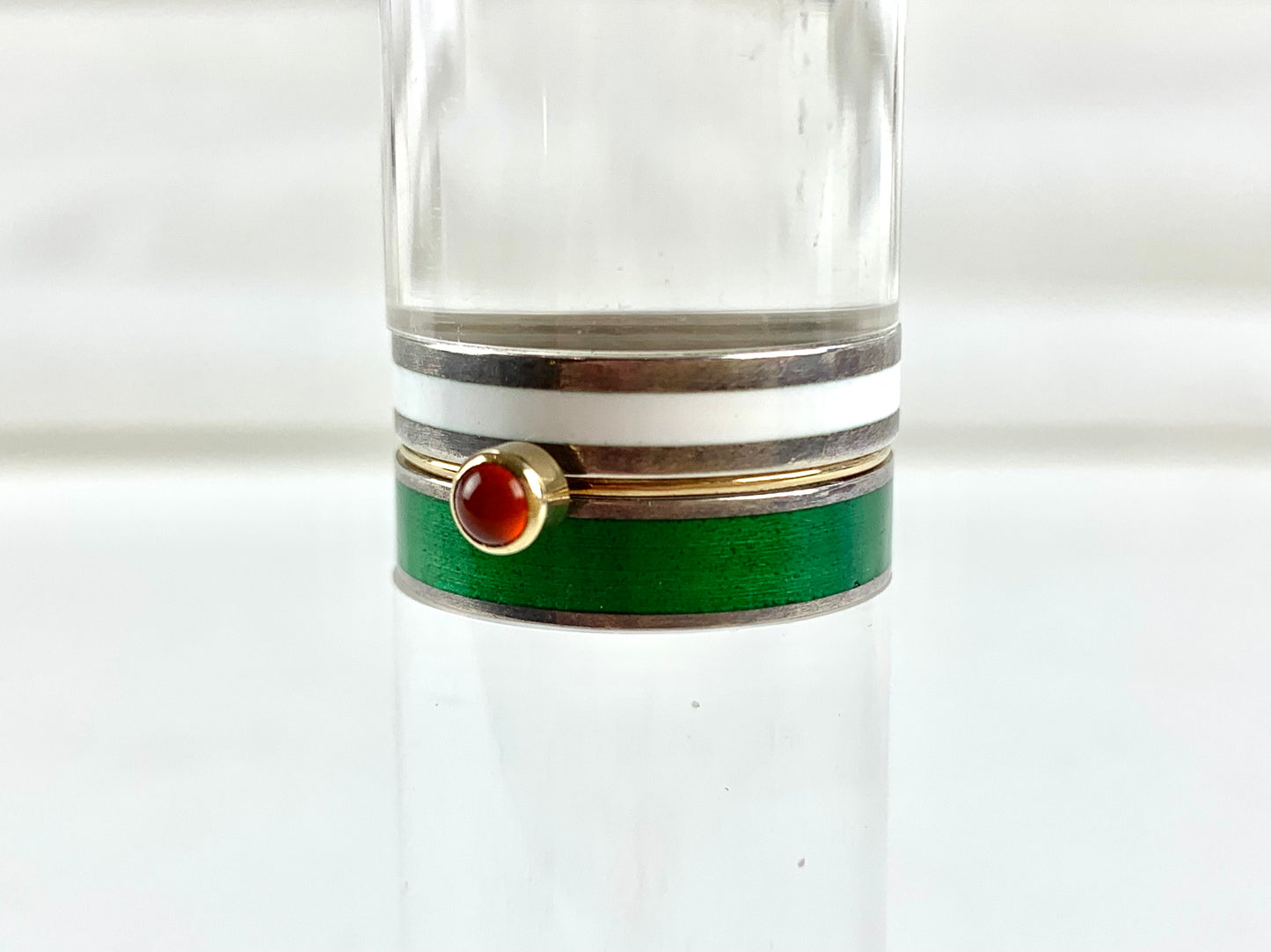 Ramshaw, Wendy - Cornelian Enamel Three Ring Set