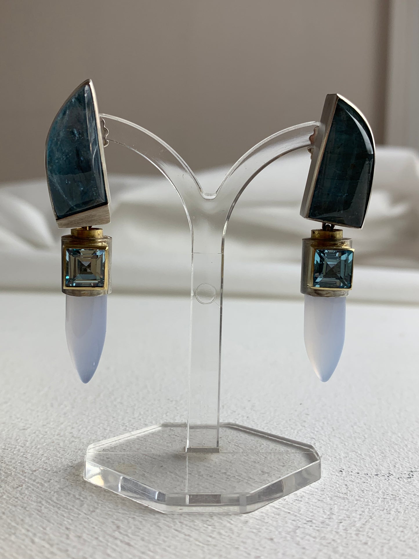 Christie, Barbara – Large Topaz Earrings