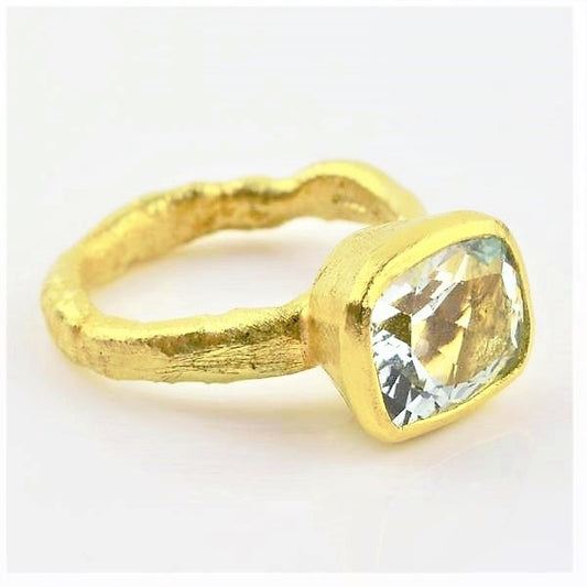 Allsopp, Disa – Gold Aquamarine Ring | Disa Allsopp | Primavera Gallery