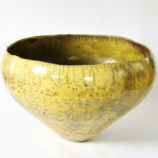 Murfitt, Stephen – Yellow Ceramic Vessel | Stephen Murfitt | Primavera Gallery