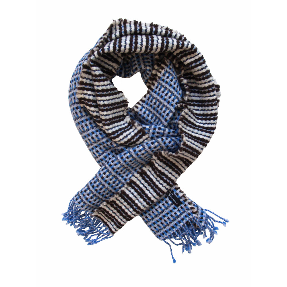 Grierson, Charlotte – Blue Woollen Scarf | Charlotte Grierson | Primavera Gallery