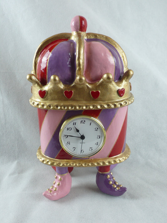 Susan Showell-Westrip: Queen of Hearts Crown clock