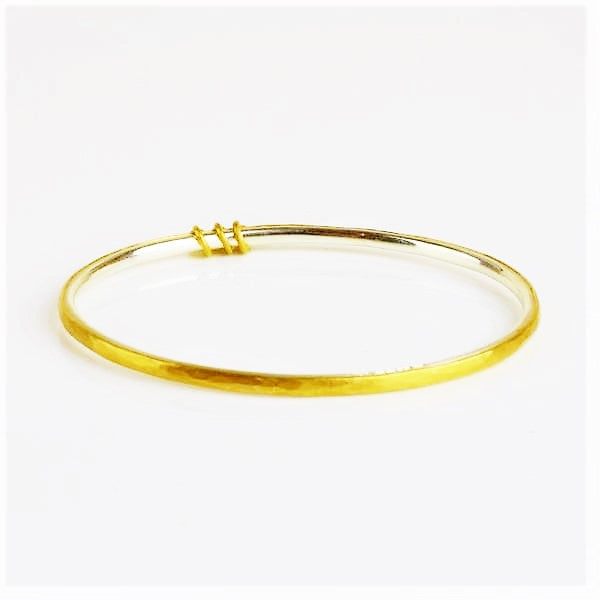 Betts, Malcolm – Gold, Silver and Sapphire Bangle | Malcolm Betts | Primavera Gallery