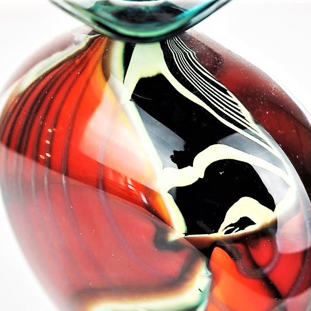 Layton, Peter – Scent Bottle, Black and Orange | Peter Layton | Primavera Gallery