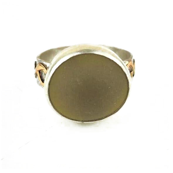 Cowen, Gina – Silver and Sea Glass Ring | Gina Cowen | Primavera Gallery