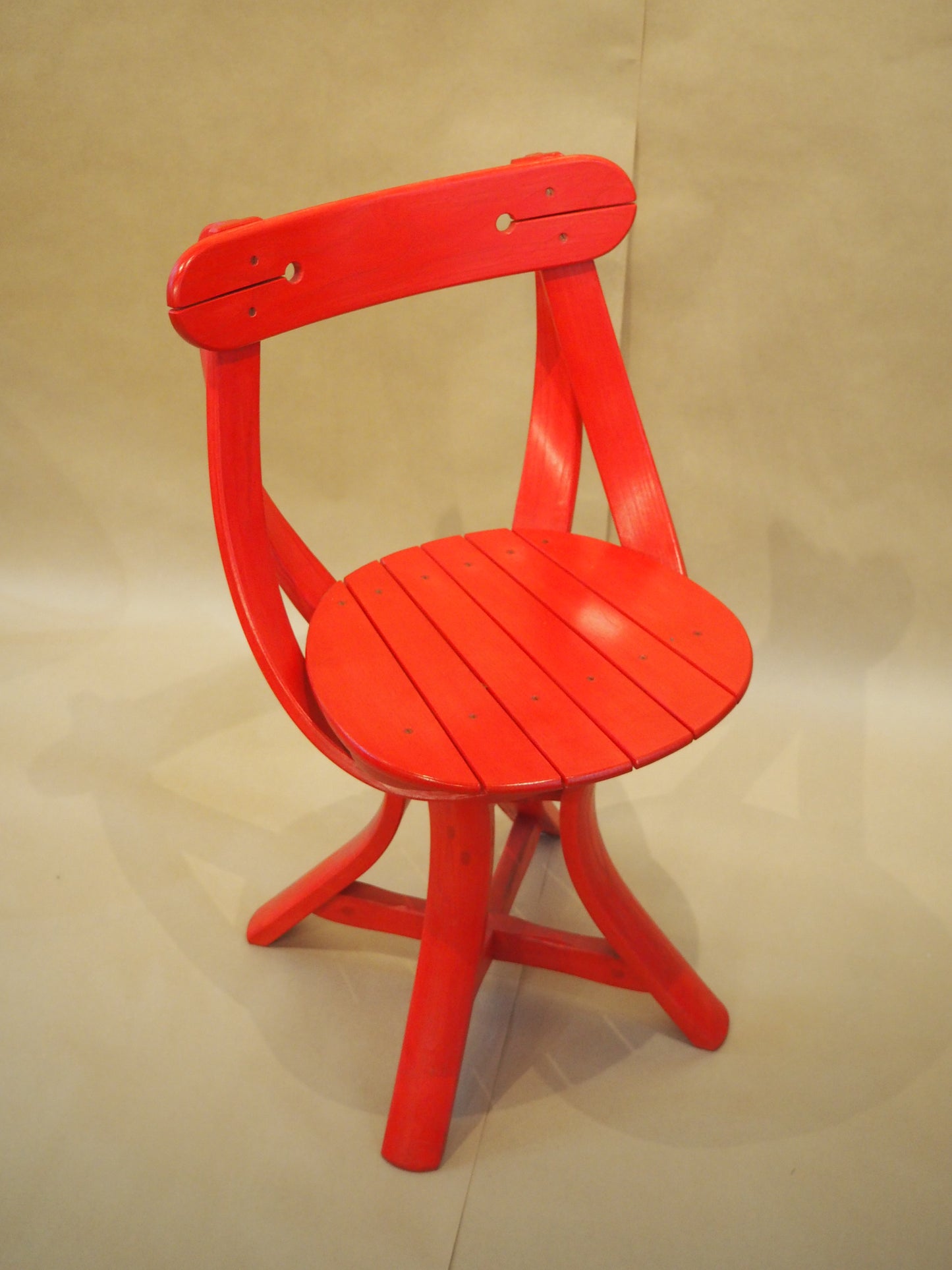 Hussey, Dan – Red Wooden Chair