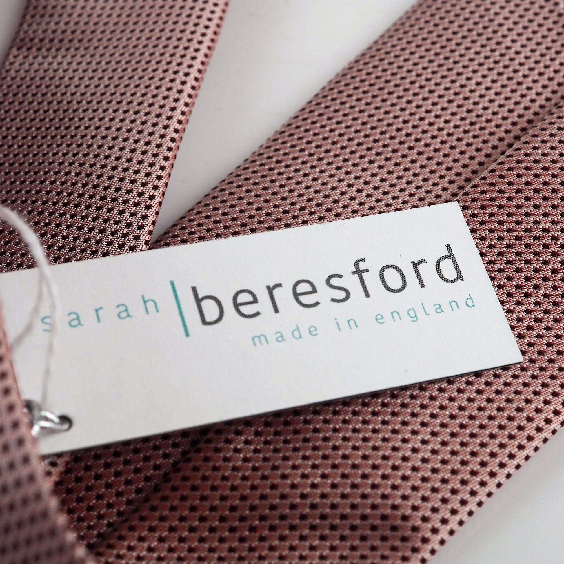 Beresford, Sarah – Blush Pink Tie With Hearts | Sarah Beresford | Primavera Gallery