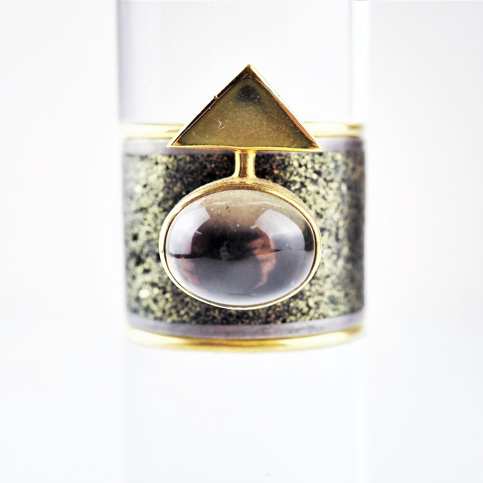 Ramshaw, Wendy – Smokey Quartz 18ct Gold Three Ring Set | Wendy Ramshaw | Primavera Gallery