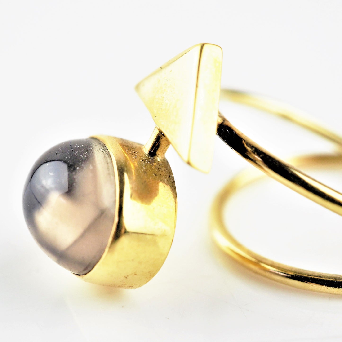 Ramshaw, Wendy – Smokey Quartz 18ct Gold Three Ring Set | Wendy Ramshaw | Primavera Gallery